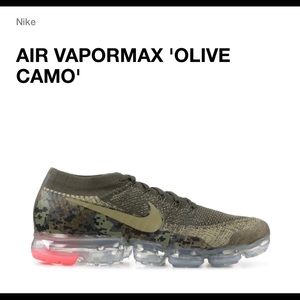 Nike Vapormax ‘Olive CAMO’ Size 7.5 men